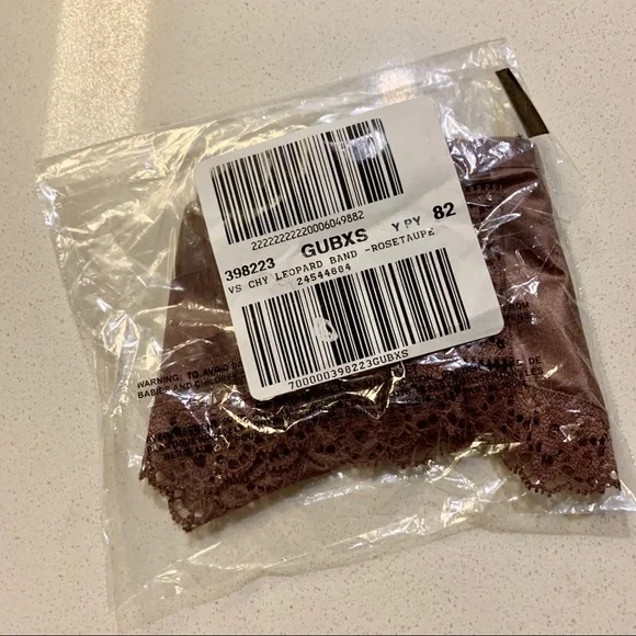 💖 Rose Taupe Banded Leopard Lace Cheeky Panty - Picture 3 of 8